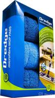 🧹 ultimate floor care kit: 3-pack 15.5" dredge™ drag resistant microfiber mop pad refills for hardwood, tile, laminate, and stone floors – dry & wet cleaning, reusable logo