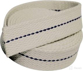 img 1 attached to 🪔 6 ft Roll of Flat Cotton Oil Lamp Mate Wick with Purple Stitch, Ideal for Oil Lanterns and Oil Lamps - 7/8" Inch