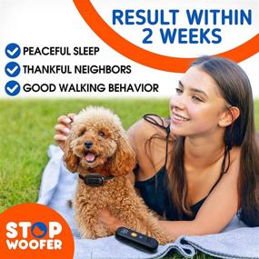 img 2 attached to 🐶 Rechargeable & Waterproof STOPWOOFER Dog Training Collar with Remote - Beep, Vibration & Shock Modes for Small, Medium & Large Dogs