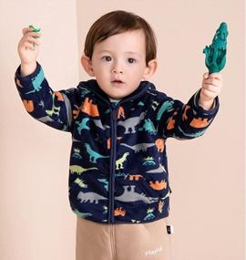img 2 attached to Toddler Polar Fleece Jacket: Keep Your Baby Warm This Winter With Feidoog!