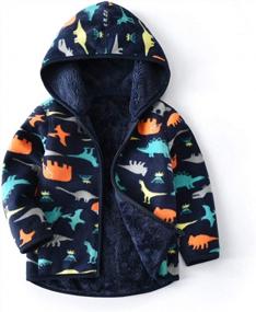 img 4 attached to Куртка из полярного флиса для малышей: согрейте малыша этой зимой вместе с Feidoog!