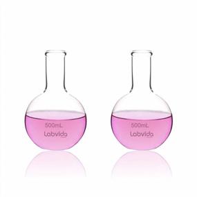 img 2 attached to 500Ml Borosilicate 3.3 Glass Boiling Flasks With Flat Bottom - Labvida LVD002 (2Pcs)