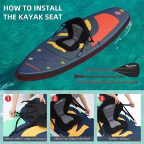 img 2 attached to NACATIN 10'6" Inflatable Stand-Up Paddle Board With Premium Accessories: Backpack, Dry Bag & More!