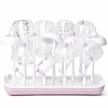 organize your baby bottles effortlessly with the termichy large capacity bottle drying rack in pink logo
