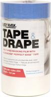 14 day masking film & tape kit: trimaco 949460 easy mask pre-tape with perfectedge blue tape, 0.6m x 22m logo