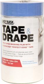 img 4 attached to 14 Day Mask Film &amp; Tape Kit: Trimaco 949460 Easy Mask Pre-Tape с синей лентой PerfectEdge, 0,6MX 22M