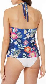 img 1 attached to Stylish & Versatile Retro Bandeau Handkerchief 👙 Tankini Swimsuit Top for Women - 24th & Ocean