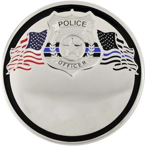 img 2 attached to Engravable Personalized Law Enforcement Challenge Coin With Thin Blue Line Design - PinMart