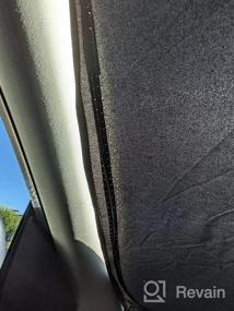 img 5 attached to Солнцезащитный козырек для лобового стекла ARANA Tesla Model 3/Y - блокирует 99% УФ-лучей и тепла для защиты салона автомобиля