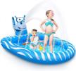 beewarm splash pad kids pool: the ultimate outdoor water toy for toddlers and kids (ages 1-12) with lifetime replacement guarantee! logo