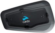 📞 cardo frc1p001 - freecom 1+ motorcycle bluetooth communication system - black, single pack logo