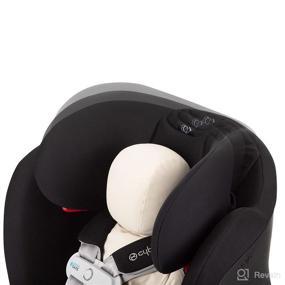 img 2 attached to 🚗 Cybex Gold Eternis S All in 1 Convertible Car Seat with SensorSafe - Pepper Black