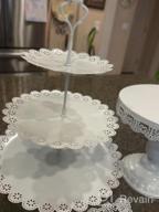 img 1 attached to 5-Piece Metal Cupcake And Cake Stand Set With Lights - White, 10 Inch Cake Stand, 2-Tier Dessert Holder, 3-Tier Cupcake Stand, And 2 Appetizer Platters - Perfect For Birthday, Wedding, And Party review by Brenda Belcher