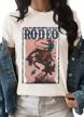 womens western graphic cowboys shirts rodeo road vintage tees casual cowgirls outfit wild soul print classic tops logo