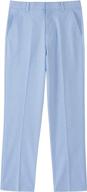 👖 izod oxford front dress pants for english boys' clothing logo