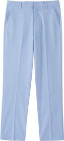 img 4 attached to 👖 IZOD Oxford Front Dress Pants for English Boys' Clothing