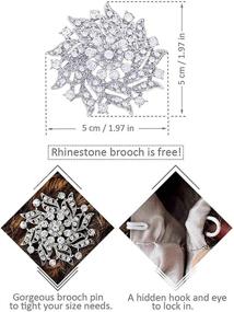 img 2 attached to Aukmla Wedding Sleeveless Stunning Rhinestones Women's Accessories at Scarves & Wraps