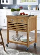 stainless steel top bamboo kitchen cart by boraam kenta - optimized for search engines logo