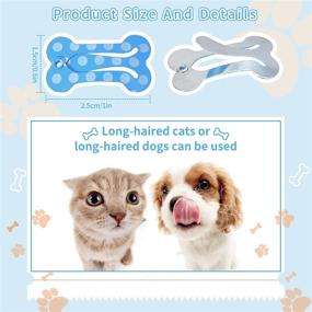 img 2 attached to Pawsclaws Bone Shaped Barrettes Товары для ухода за волосами