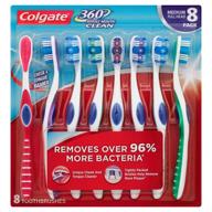 🦷 colgate toothbrush with tongue and cheek cleaner: complete oral care kit with accessories logo