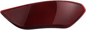 img 2 attached to 🚗 Cayenne Rear Bumper Trim Reflector: Driver Side Red Lens Light for Porsche Cayenne 2011-2014