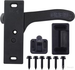 img 4 attached to RV Left-Hand Metal Screen Door Latch Kit, Camper, Motorhome, Travel Trailer Handle