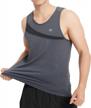 men's athletic tank tops for muscle building & workout: rlaged performance quick dry sleeveless shirts for sports logo