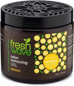 img 4 attached to 🍋 Natural Plant-Based Odor Eliminator, 15 oz. Lemon Odor Removing Gel for Home, Safer Odor Relief, Long-lasting, Every 15 oz. Lasts 30-60 Days, Ideal for Cooking, Trash & Pets