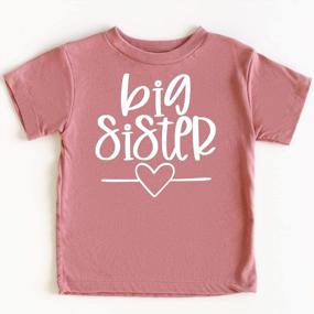 img 2 attached to Olive Loves Apple Sibling T Shirt Apparel & Accessories Baby Girls ... Clothing