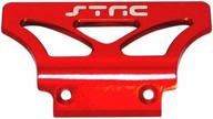 🚗 strc machined aluminum front bumper for stampede, rustler, and bandit - st2735r logo