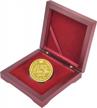 lucky coin in a wooden box: perfect gift for your husband on special occasions logo