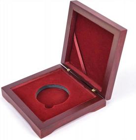 img 2 attached to Счастливая монета в деревянной коробке: идеальный подарок мужу по особым случаям