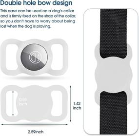 img 2 attached to 🐶 FERRISA Silicone Case for AirTag Dog Collar Holder - Ultimate Protection for Airtag Key Finder & More!