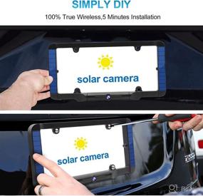 img 1 attached to 📸 Solar Powered Wireless Backup Camera - PARKVISION, Complete True Wireless Camera Kit for DIY Installation. Featuring a 5 Inch HD Monitor with 720P Camera Image, Digital Signal Waterproof Rear View System. Ideal for Sedans, SUVs, RVs, and Minivans.