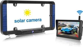 img 4 attached to 📸 Solar Powered Wireless Backup Camera - PARKVISION, Complete True Wireless Camera Kit for DIY Installation. Featuring a 5 Inch HD Monitor with 720P Camera Image, Digital Signal Waterproof Rear View System. Ideal for Sedans, SUVs, RVs, and Minivans.