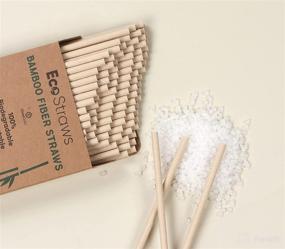 img 3 attached to 🌱 Eco-friendly Bamboo Paper Straws - Biodegradable and Compostable Disposable Drinking Straws for Cocktails, Smoothies, Coffee, Cereal, and Soft Drinks - Plastic Straw Alternative - Pack of 100