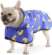 🐶 premium dog raincoat: waterproof with adjustable belly strap, leash hole hooded slicker for small to large dogs - lightweight, breathable, reflective outdoor gear логотип