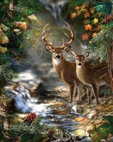 img 4 attached to 🦌 BENBO Deer DIY Diamond Paint by Numbers: Full Drill 5D Diamond Embroidery Kit for Home Decor