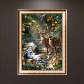 img 3 attached to 🦌 BENBO Deer DIY Diamond Paint by Numbers: Full Drill 5D Diamond Embroidery Kit for Home Decor