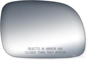 img 1 attached to 🚗 Mirror Glass for Chrysler Town & Country, Dodge Caravan, Grand Caravan, and Plymouth Voyager, Passenger Side