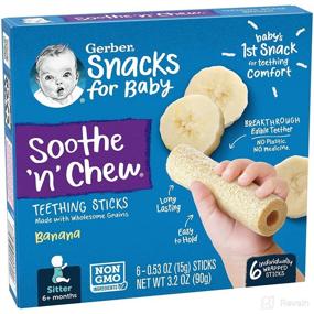 img 2 attached to 🍌 Gerber Soothe n Chew Banana Teething Sticks - 6 Count