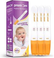 premom pregnancy test midstream: accurate hcg detection sticks - 5 pack early pregnancy test kit logo