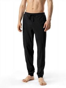 img 3 attached to 🌙 DAVID ARCHY Cotton Sleep & Lounge Bottoms in Moonlight for Men's Clothing