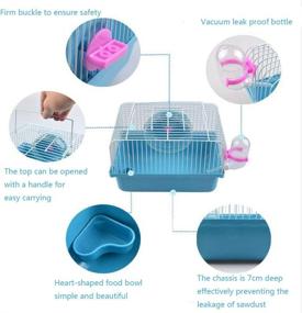 img 2 attached to Gutongyuan Hamster Running Portable Traveling Small Animals