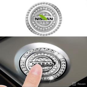 img 4 attached to DUOYUAN Car Start and Stop Button Cover - Bling Car Decoration Ring Trim Sticker Crystal Push Start Button Ignition Protective Cover for Stylish Car Interior Decor