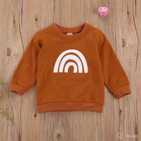 img 3 attached to Toddler Rainbow Pullover Sweatshirt Clothes Apparel & Accessories Baby Boys ~ Clothing