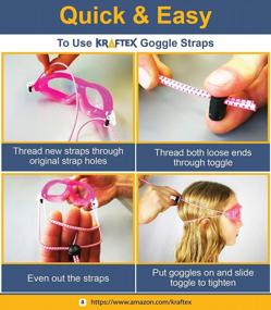 img 2 attached to Upgrade Your Goggle Game With Kraftex Blue Goggle Straps