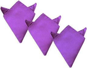 img 1 attached to 3 Pack Pocket Squares Wedding Handkerchief