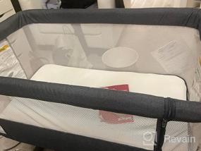 img 6 attached to INFANS Baby Bassinet Bedside Sleeper: Portable, Full Mesh Crib With 5 Height Adjustments & Travel Bag!