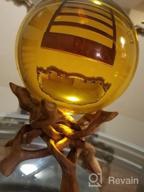 img 1 attached to 6-Inch Amber Crystal Ball With Golden Dragon Stand And Gift Package By Amlong Crystal review by Kristen Stewart